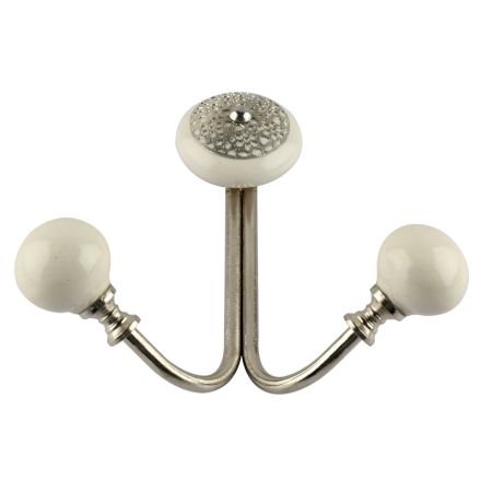 Cream Strewn Flat Wired Hooks Online